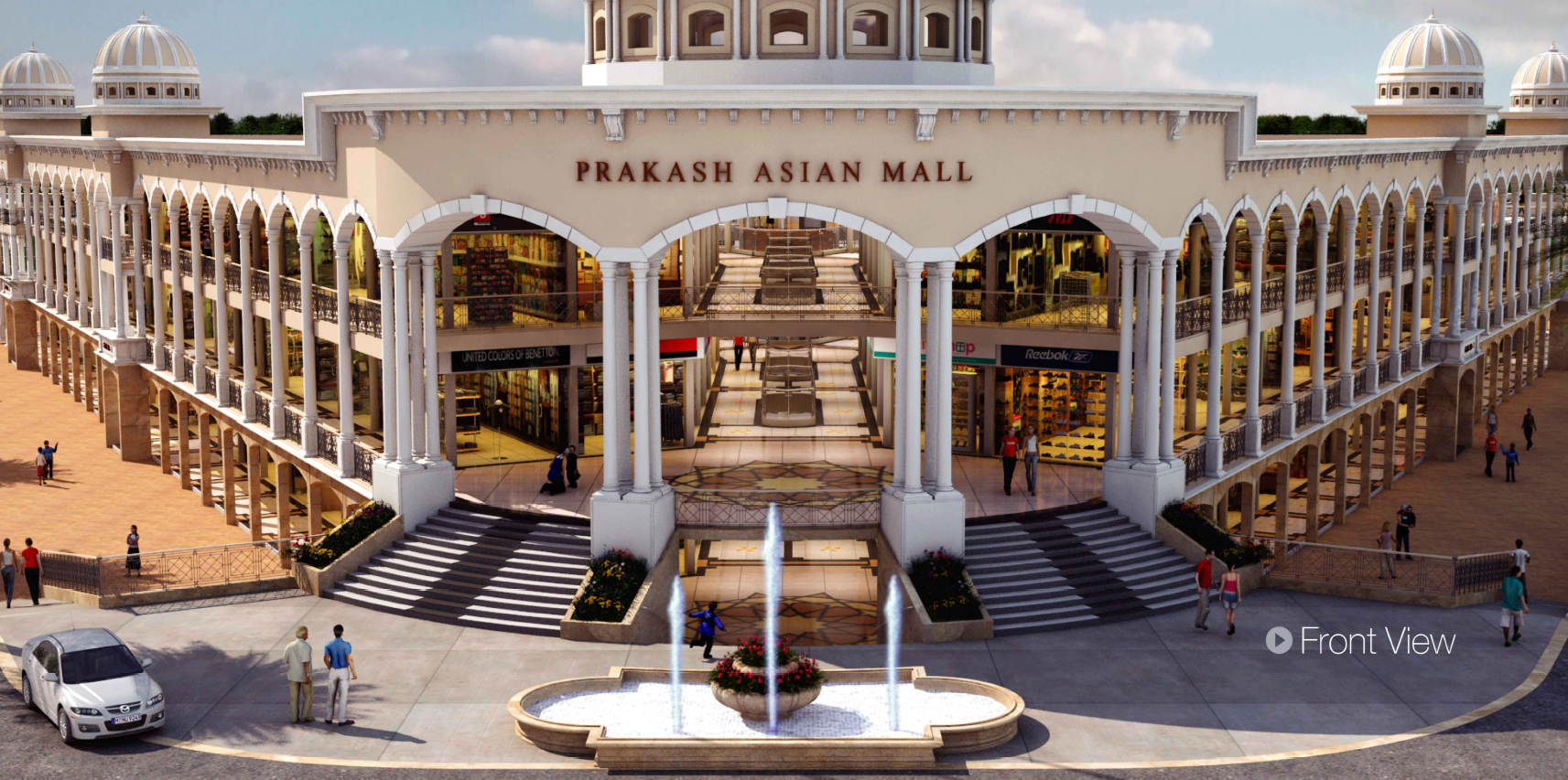 Interior craftsmanship of Prakash Asian Mall by Asian Builders