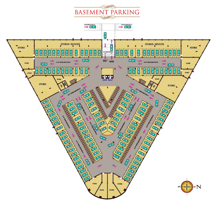 Basement Parking floor plan